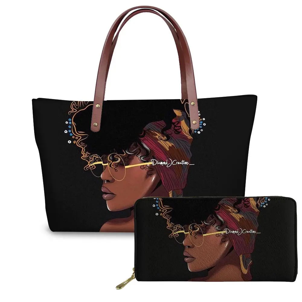 

Latest Black Art Women Bags Girls African Hanbags Women Quality 2020 Cheap Handbags For Women Korean Style, Customized color