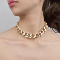 

HANSIDON Cuban Big Link Chain Necklaces Jewelry Jewellery Statement Chunky choker Necklaces Wholesale Unisex Chain