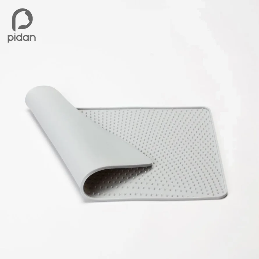 

pidan cat litter dusting mat cat feet rubber mat, Grey