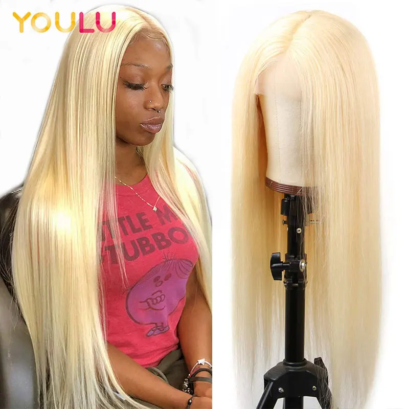 

Wholesale Human Virgin Hair 613 Lace Front 30 Inch 4X4 Straight Closure Wig