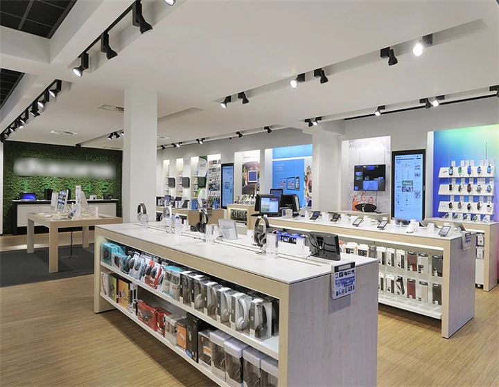 Modern Computer Retail Store Design Electronic Laptop Showroom Computer