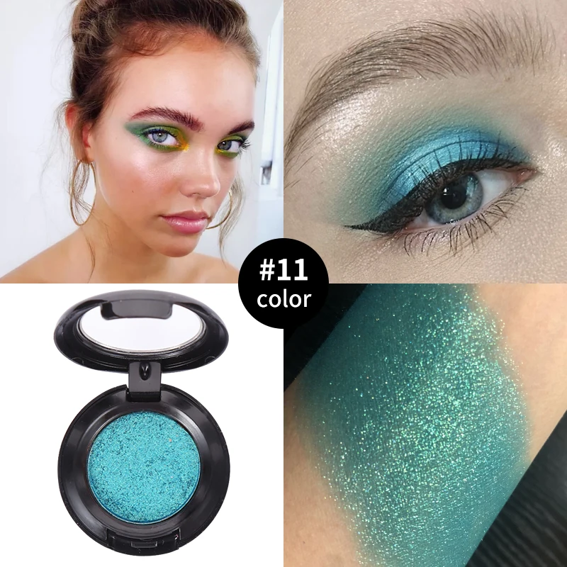 

High quality 12 colors glitter single eyeshadow customized palette christmas makeup