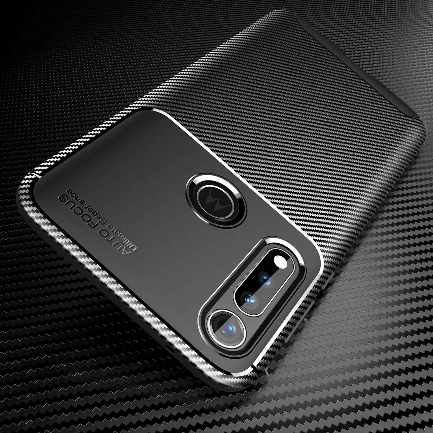 

For Motorola Moto G6 G7 Plus G8 Power Case Carbon Fiber Thin Soft Silicone Case For Motorola Moto One Funsion Plus Case Fundas