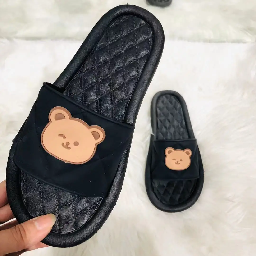 

Wholesale Women Sandals 2021 New Fashion Women Casual Shoes Flip Flops Sandals Ladies Slide Footwear Flat Slippers, Beige/black