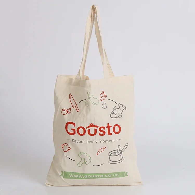 

Custom Logo Recycled Cotton Tote Bag, Customized color