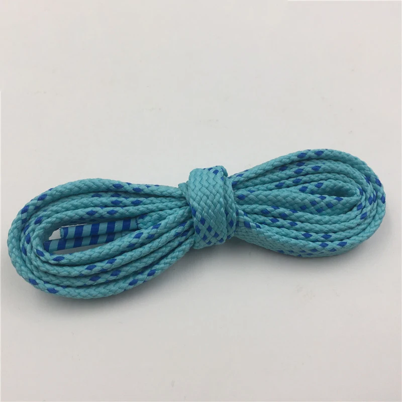 

Weiou Twill Wide Two Tones Shoelaces Weave Pattern Tape Flat Shoelaces Flat Type Colorful, Bottom inside color + match outside color