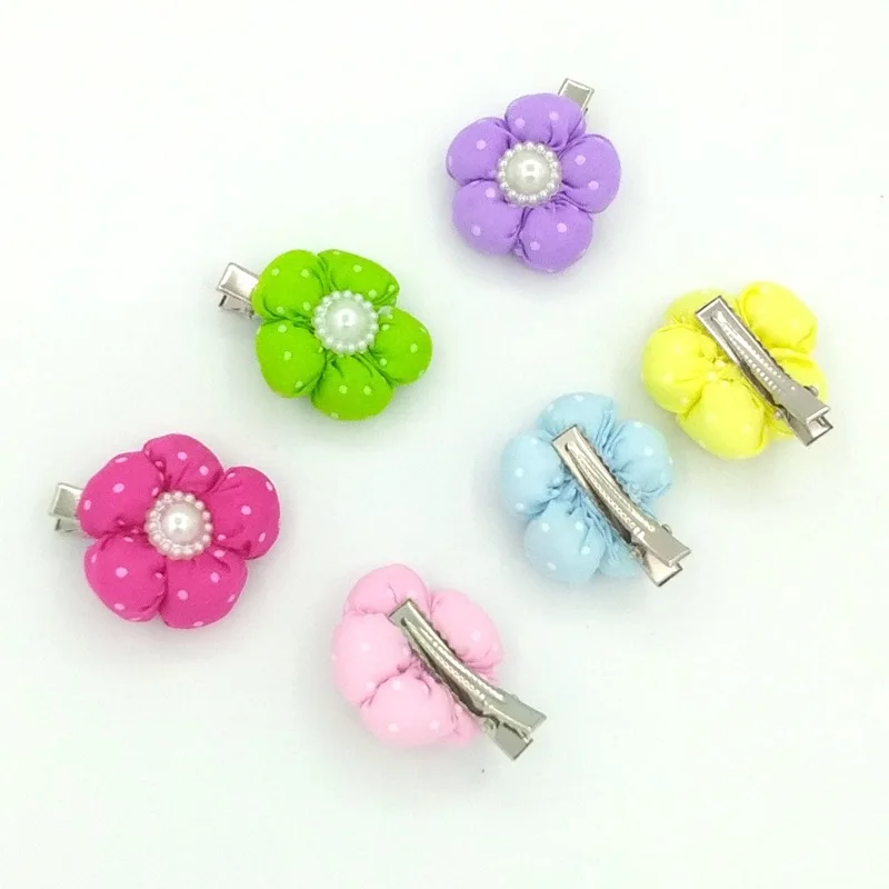 

Resin flower pet hairpin duck mouth clip dog hair accessories, Picture