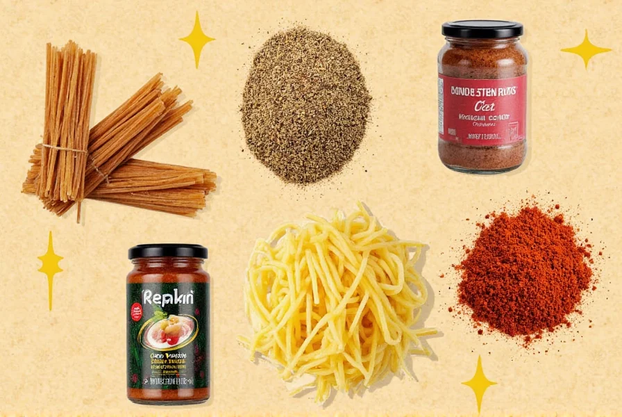 Bowl of mixed spaghetti seasonings