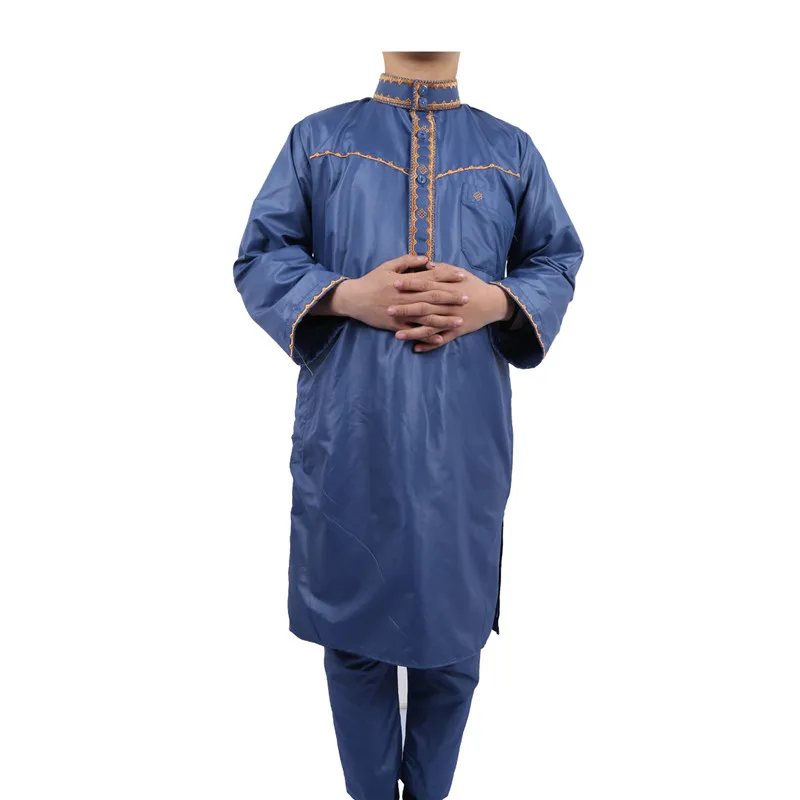 

2019 New pakistani design 2pcs islamic boy clothing set, Mix colors
