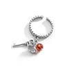 925 Silver Ruby Opening Adjustable Ring Retro Make Old Thai Silver Key Ring Wholesale Price