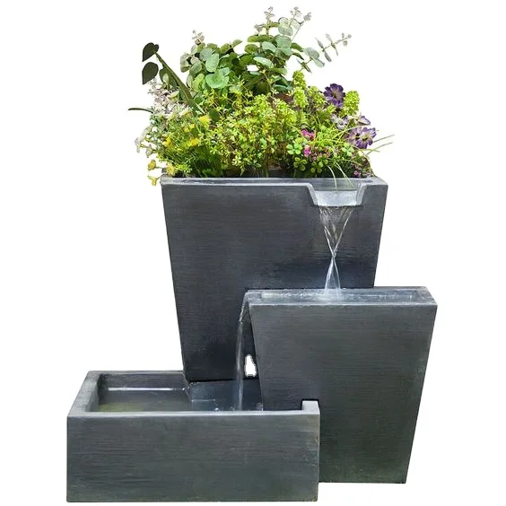 

China Indoor Fountains home decoration waterfall Features corten industry water feature