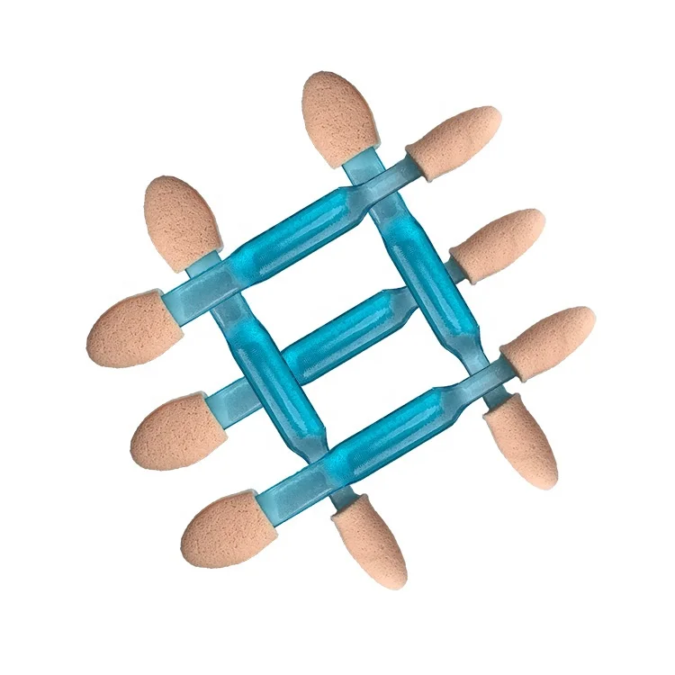 
Factory Wholesale Disposable Double Side Foam Tipped Eyeshadow Sponge Applicator 