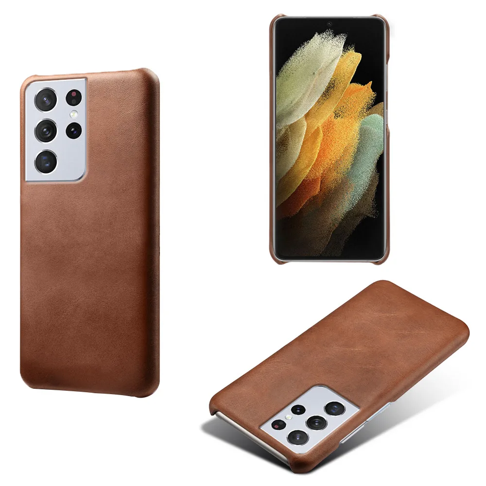 

Leather Back Cover for Samsung Galaxy S22 Phone Cases Premium Luxury, 6 colors