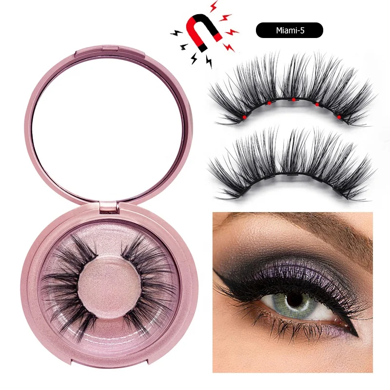 

Factory Supply Magnetic Eyelash Kit False Lashes Magnetic Eyelashes Eyeliner, As the picture show