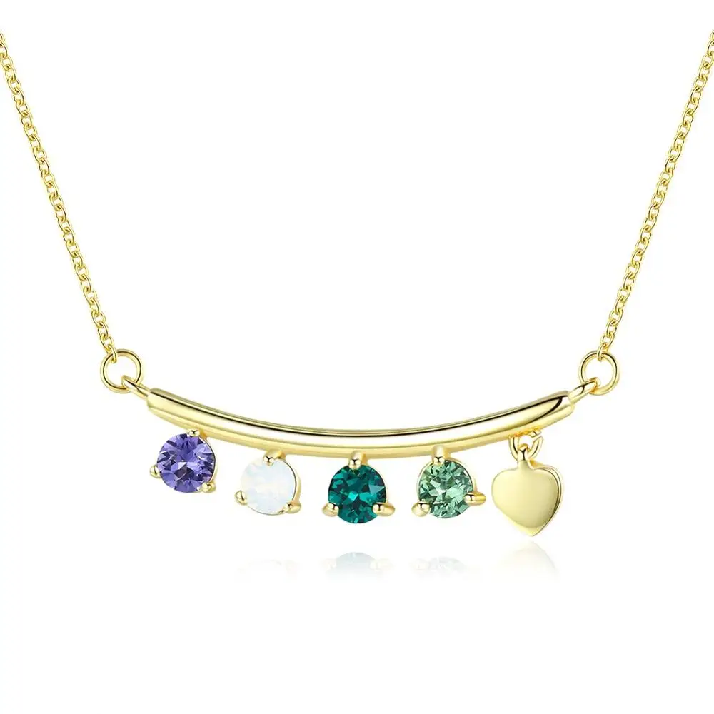 

925 Sterling Silver Colorful Multi Color Disc Shaker Pendant Necklace Women Fashion Jewelry