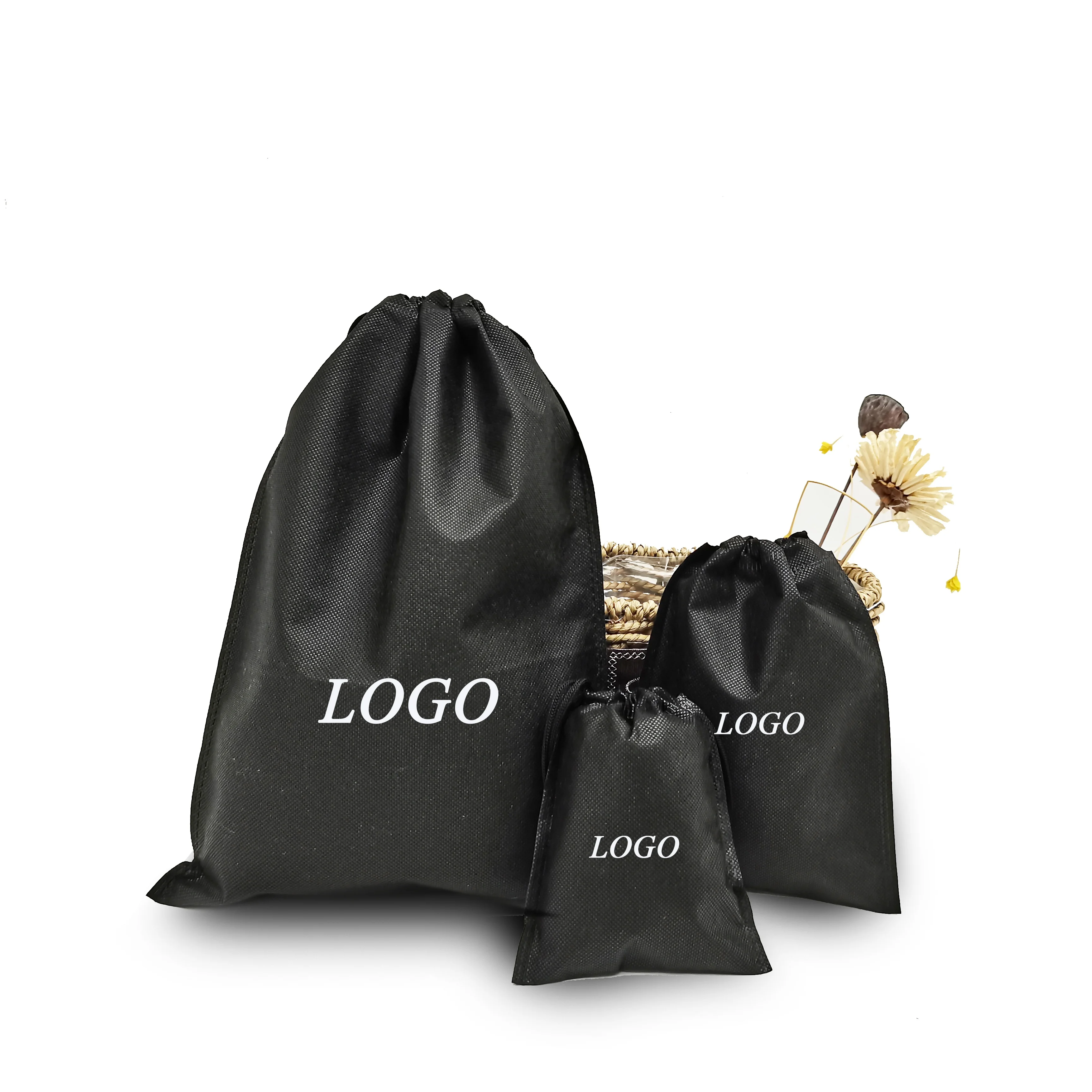 

black waterproof drawstring bag custom logo vaggie bag eco-friendly, Black/white/pink/yellow/green/bule/red