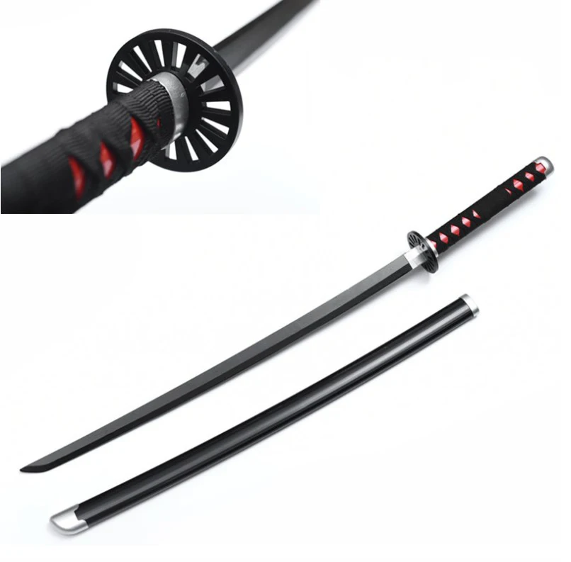 

sword katana Demon Slayer Sword Tanjiro Black Knife Autumn Water wooden bamboo sword