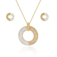 

Circle gold jewelry sale,Women jewelry set earrings