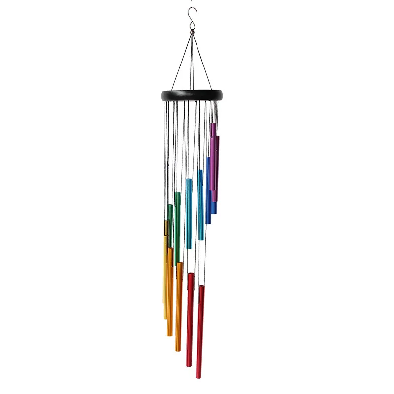 

Amazon Hot sale colorful Aluminum tube metal wood wind chimes bell for gift