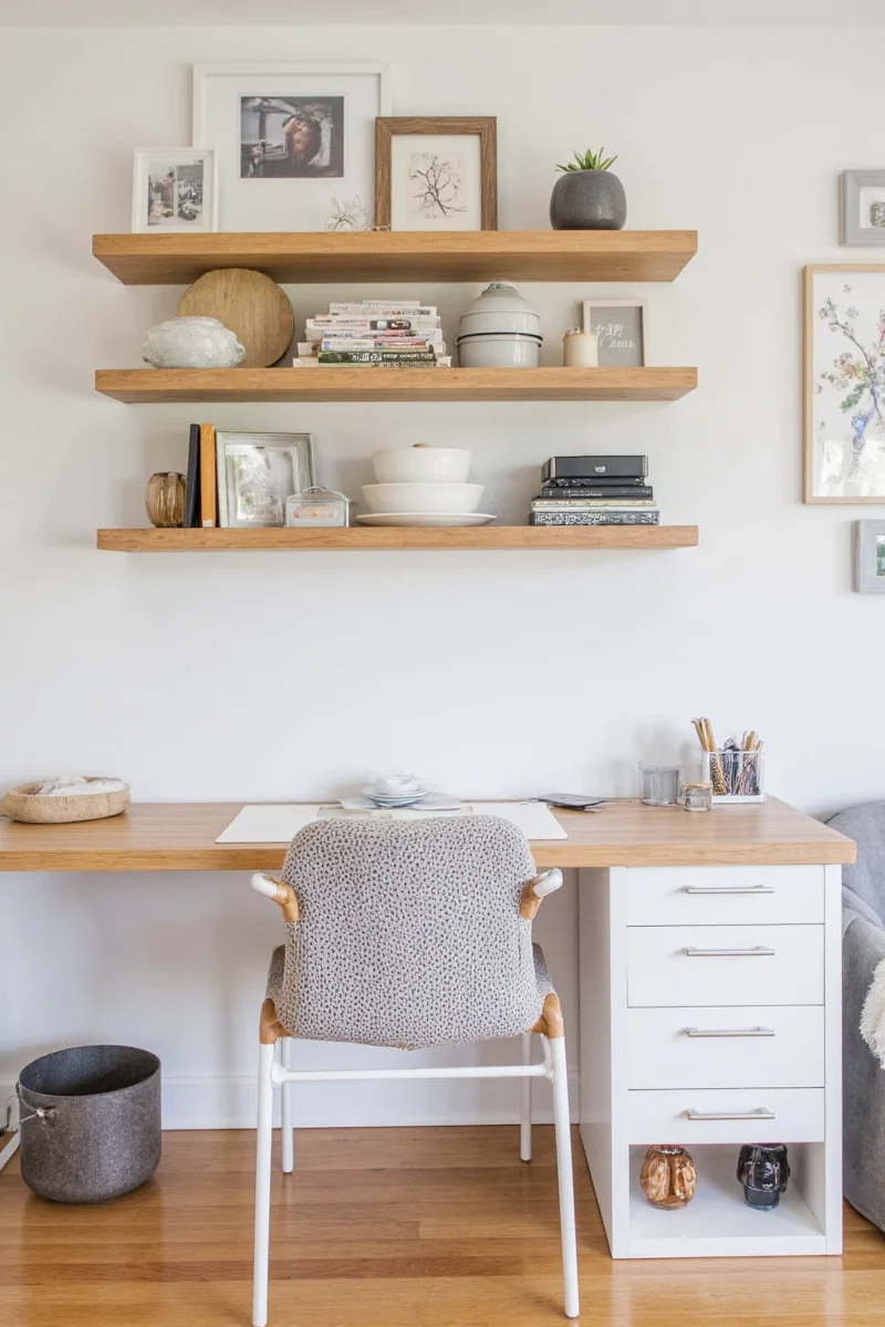 Clutter-free family-friendly desk