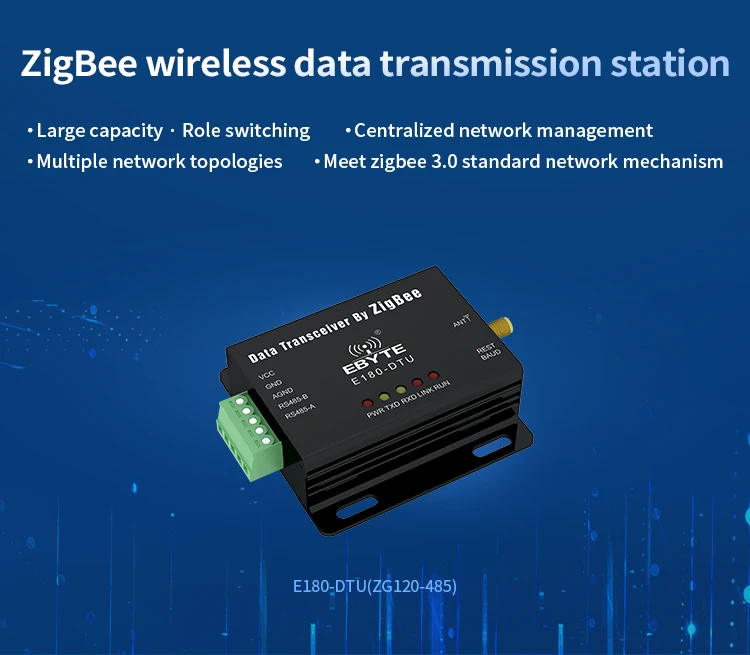Ebyte E180dtu(zg120485) Zigbee To Rs485 Wireless Transmitter And