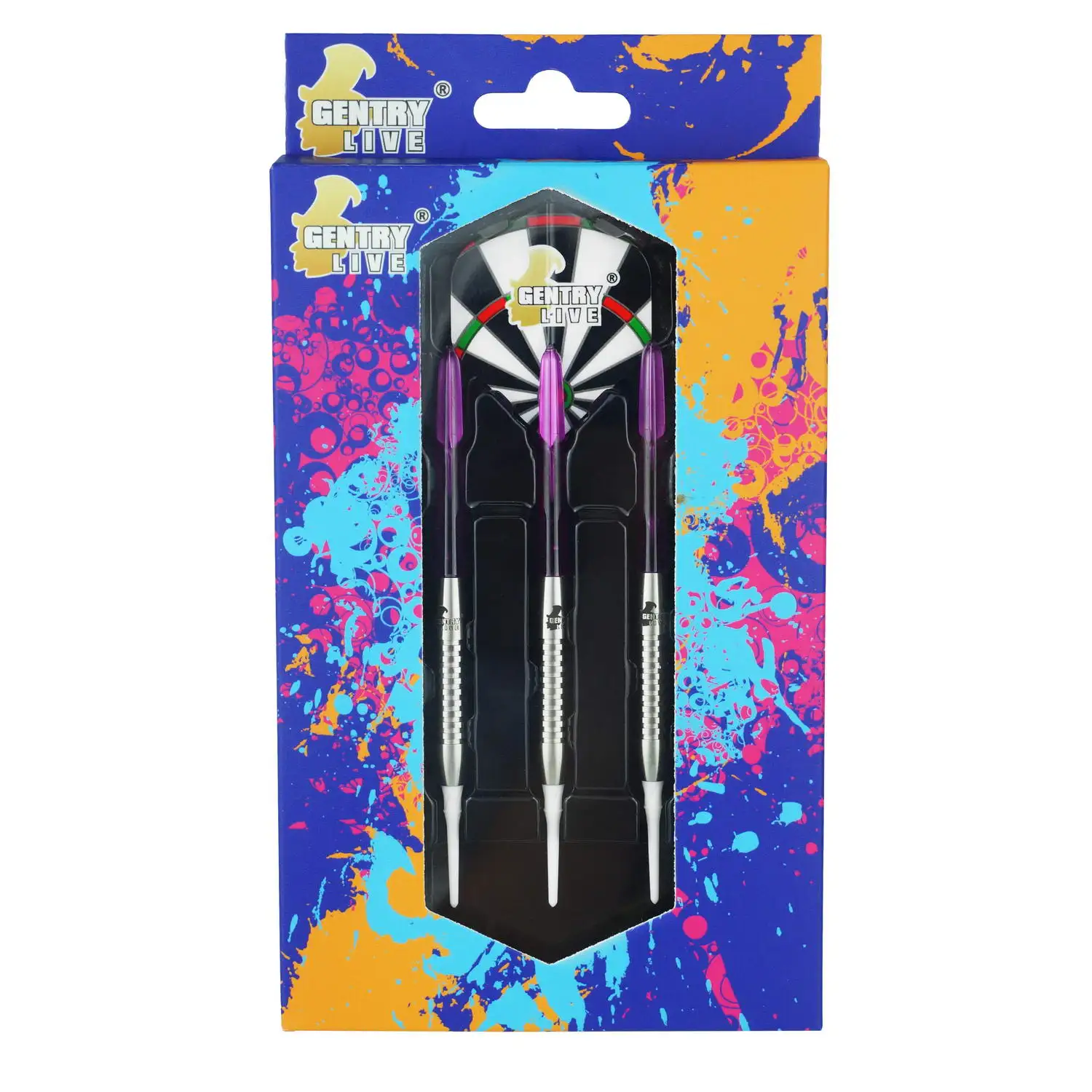 

80% Tungsten Dart Set with soft tip for all levels dart players, Colorful