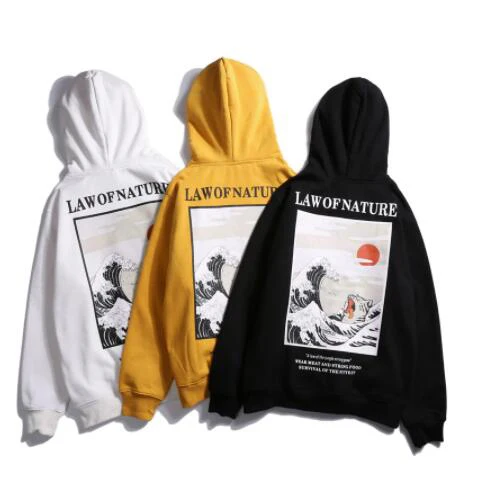 

2020 winter Japanese embroidery funny cat printed polar fleece casual sports hoodie clothing