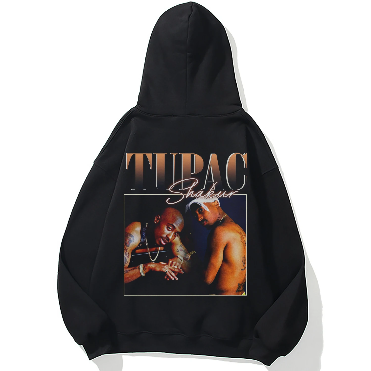 

2 Pac Hoodie Hip Hop Men' Hoodie Vintage Punk Gothic Cool Unisex Black Tupac Funny Streetwear
