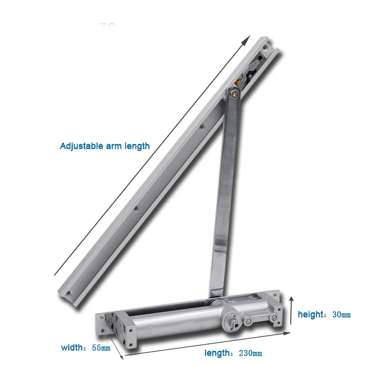 Concealed Heavy Duty Adjustable Commercial Hydraulic Door Closer Types