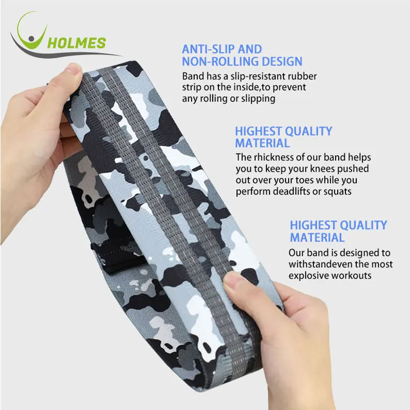 

New Design Custom Fabric Hip Circle booty resistance bands set, Pink/blue/purple/custom