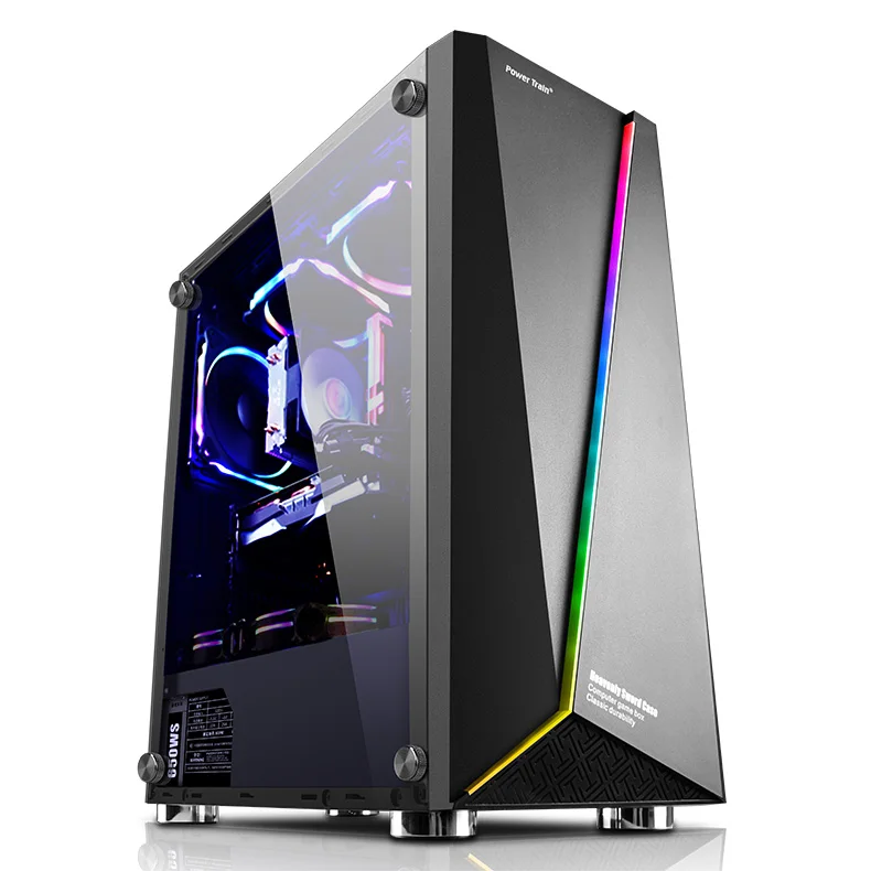 

2021 Hot Sale YGM Power Train Sword Computer PC Gaming Case Tower Cabinet, Black