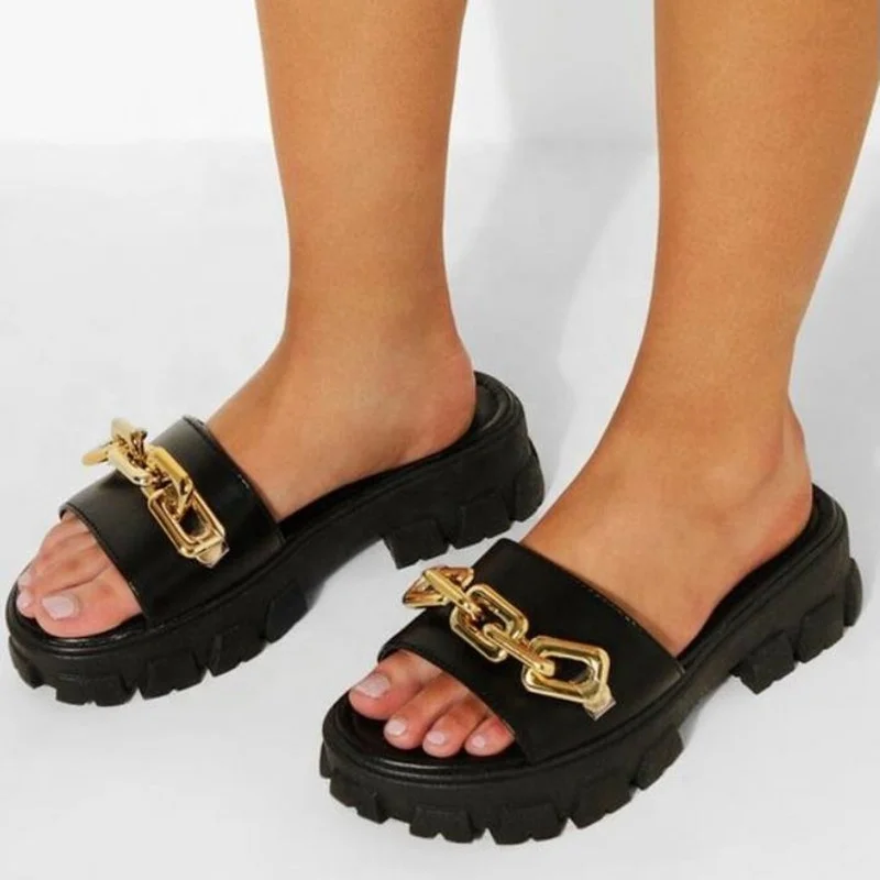 

2022 Latest Women Fashion Slippers Sandals Outdoor Belt Slippers For Women