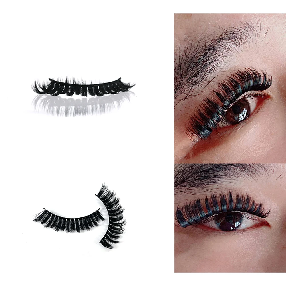 

QL21 3d faux mink eyelashes bulk russian faux mink strip lashes russian d curl strip eyelashes, Natural black