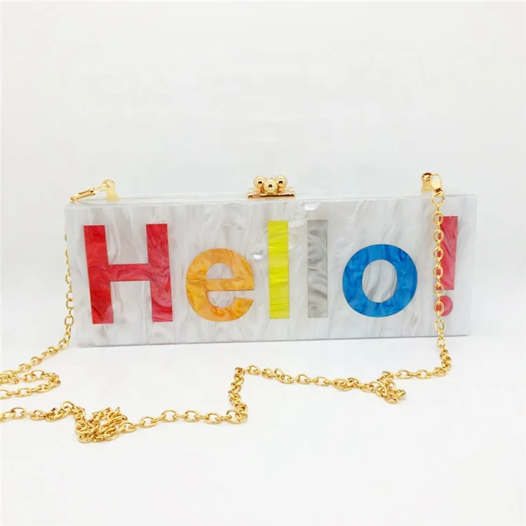

Women Bags For Evening Party Box Purse Bag Acrylic Clutch Hand Bag Womens Shoulder
