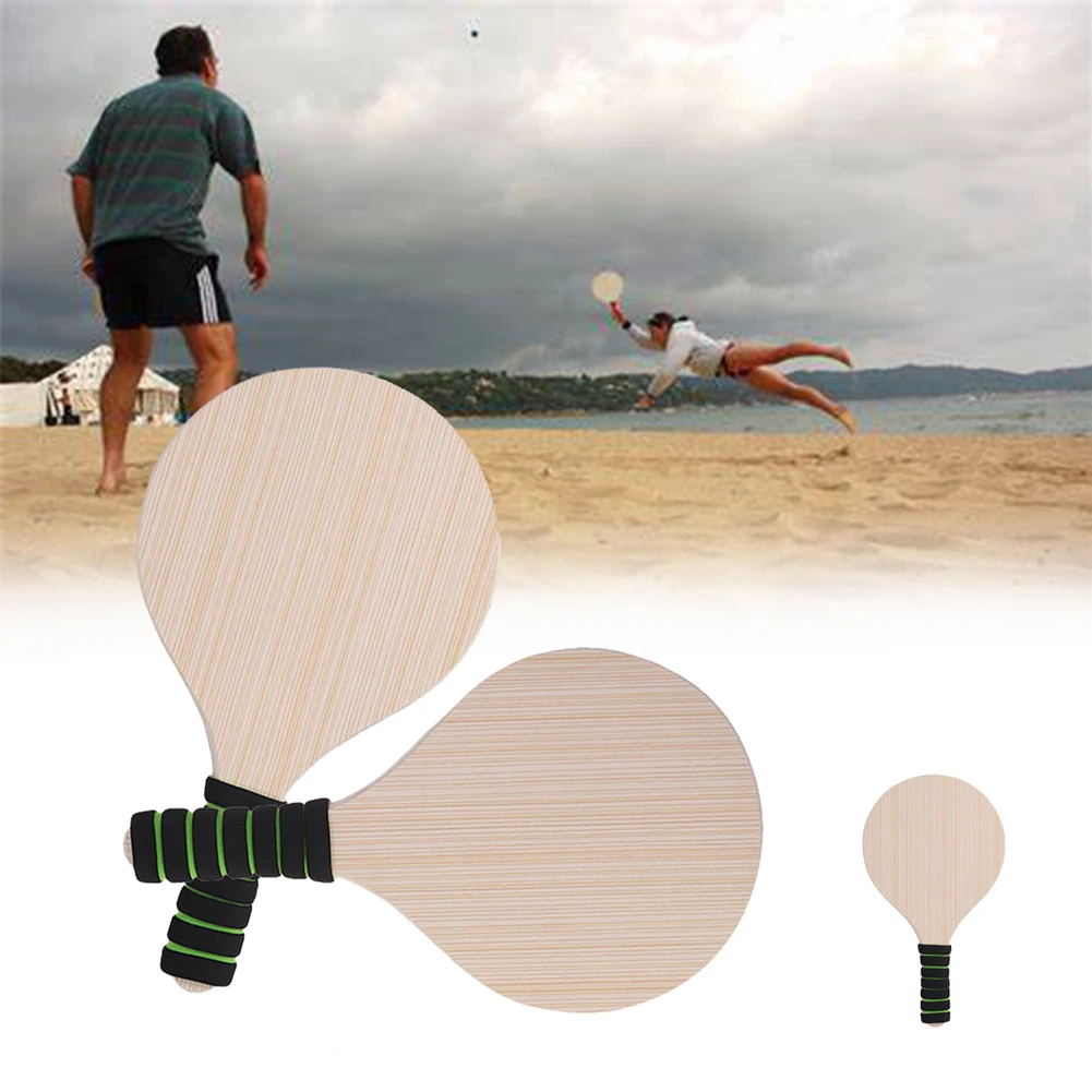 Beach Ball Raquet Ball Paddle Badminton PLAY PADDLE Game Picnic Park Pool PAIR