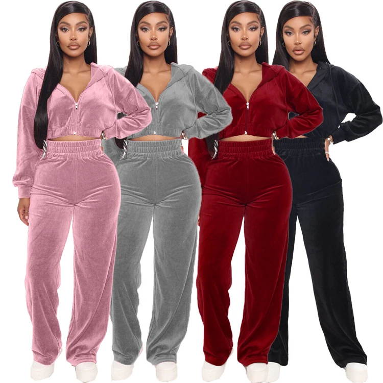 

Women Ladies Long Sleeves Winter Two Piece Outfits Joggers Sets Clothing 2 Piece Sweat Suits Patchwork Patchwork Pants Set, Red, black, pink, light blue, orange