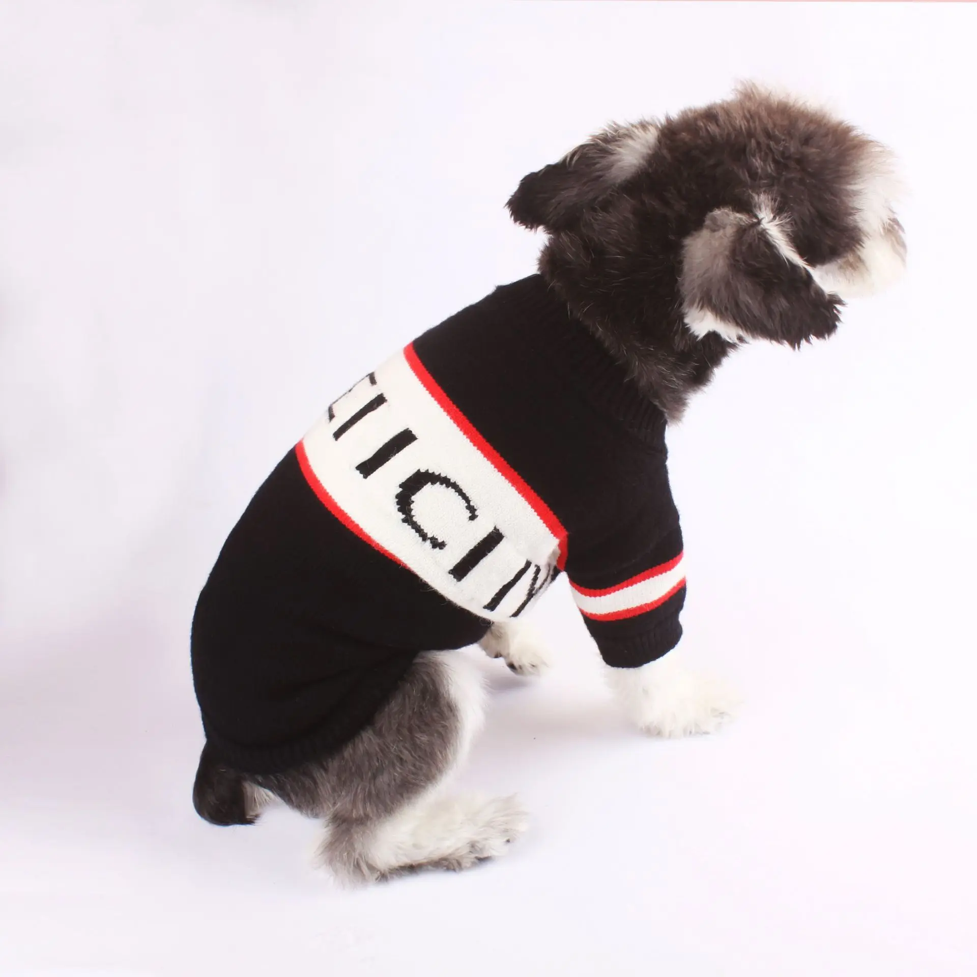 

luxury pet rabbit hair cloth coat letter sweater clothing for pets