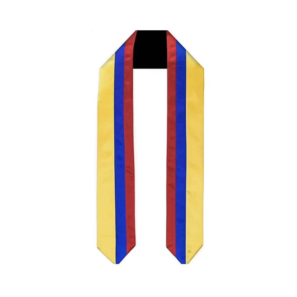 

Colombia custom logo graduating sash satin graduation stole graduation sash, Custom colour