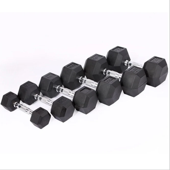 

Free Weight color dumbbell kgs colorful hex neoprene cast dumbbell gym fitness, Black