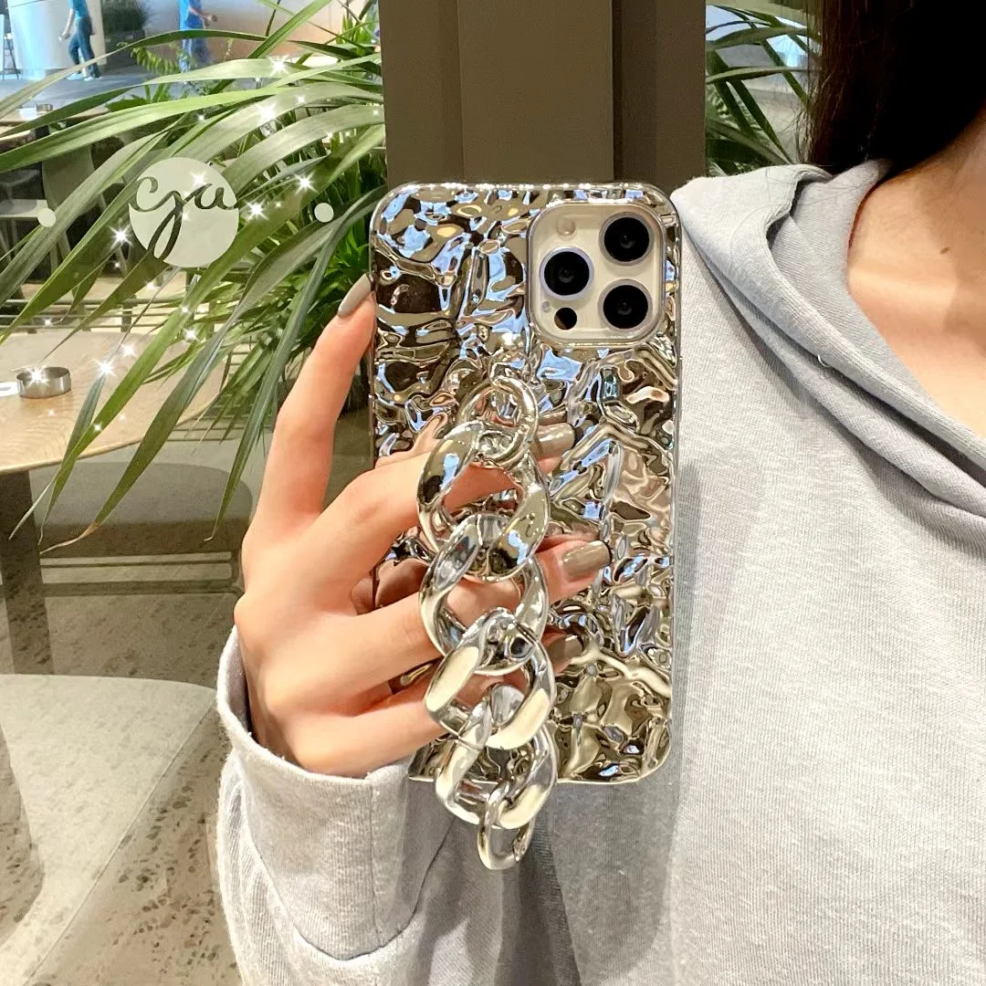 

2021 New Luxury Phone Case With strap For Iphone 12pro bling bling case