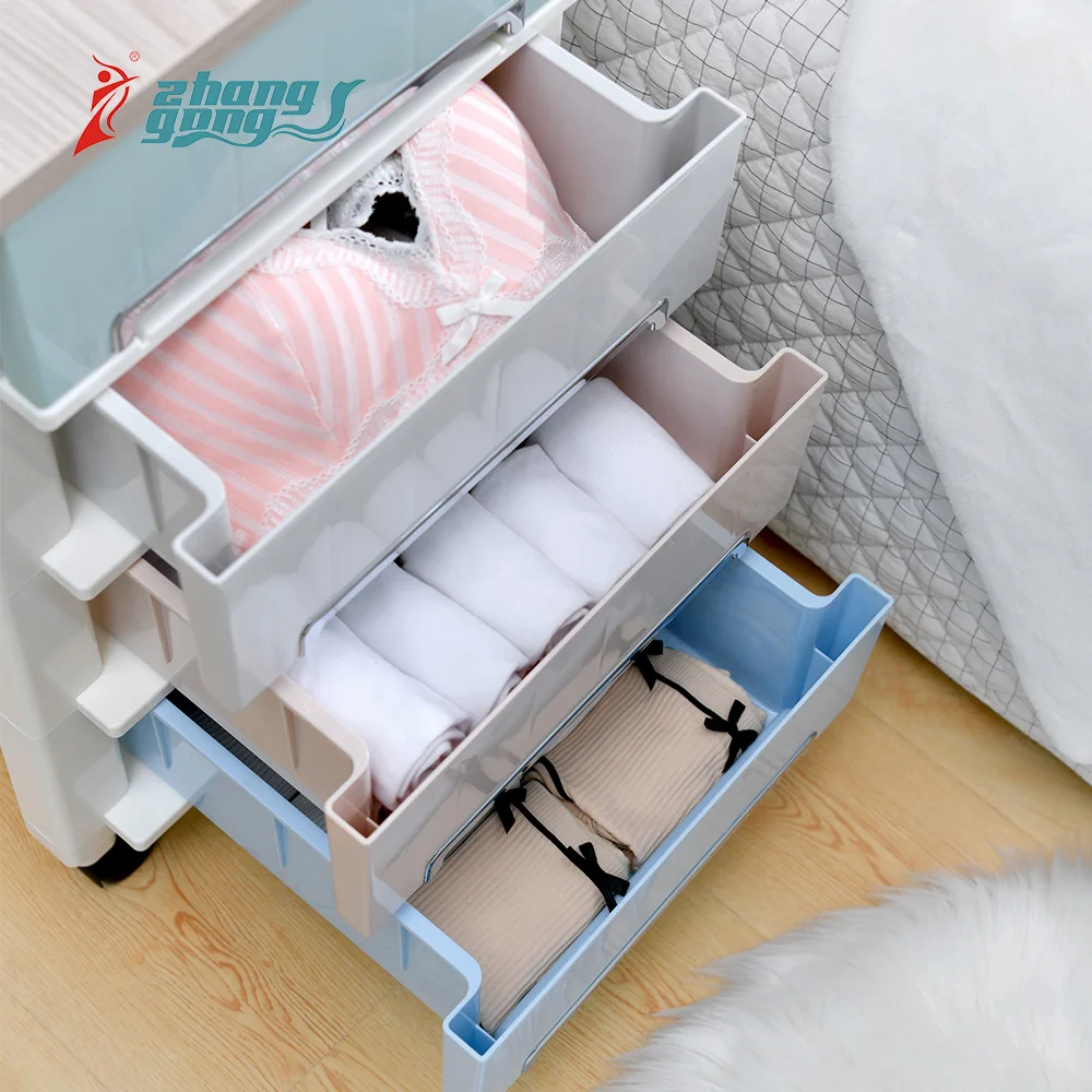 
Home multifunctional mobile plastic storage drawer cabinet 