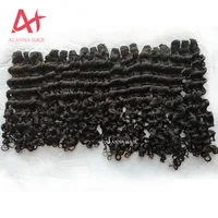 

Raw Unprocessed Virgin Hair Vendors Hot Sale Great Quality Raw Burmese Curly Human Hair Weave Bundles Natural Color Can Be Dyed