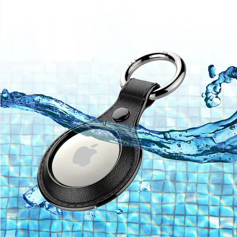 

Custom Case For Airtag Accessories Protective Case Pu Leather Case Cover For Air Tags Holder For Apple Airtag