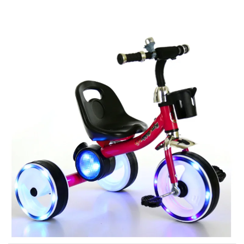 

wholesale cheap Kids Plastic 3 Wheel Bicycle/ Flashing Wheel Light Children Tricycle