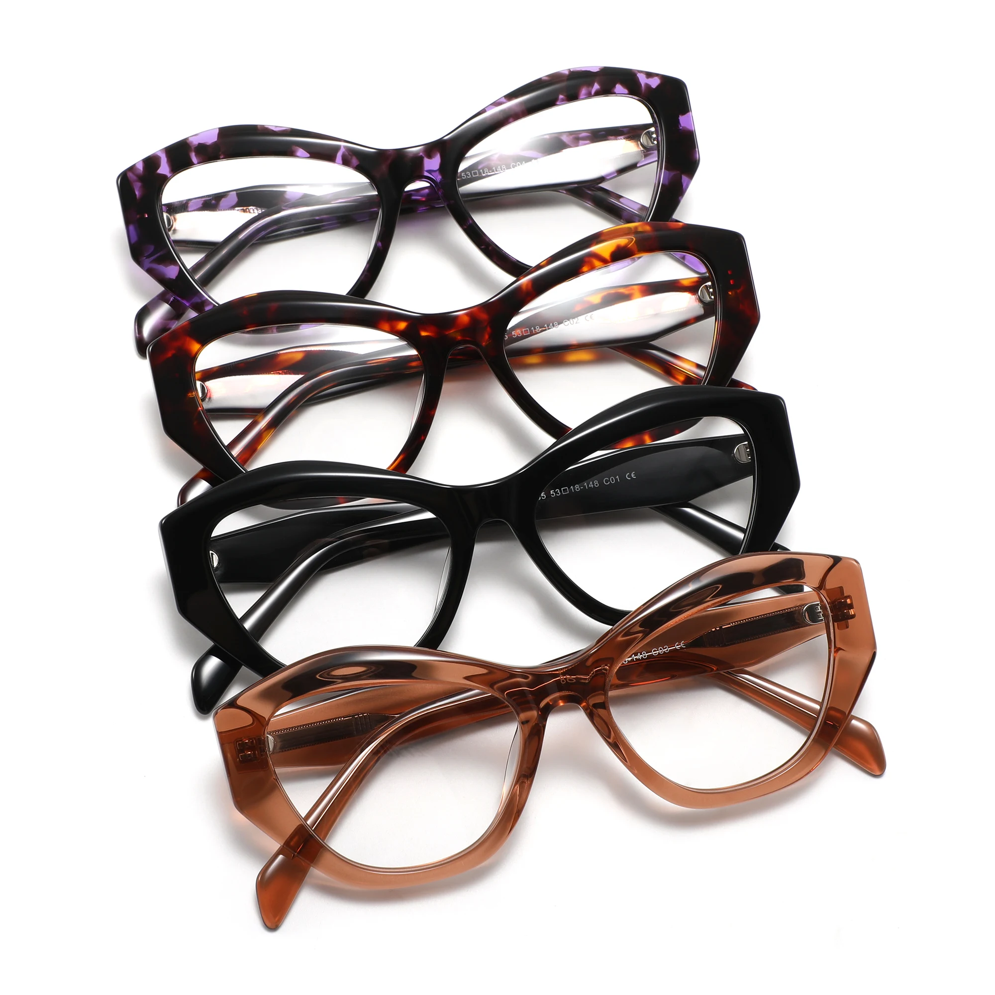 

CONCHEN wholesale new designer women acetate eyeglasses fashion eyewear frame optical