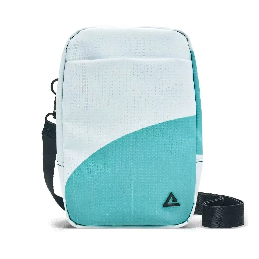A light crossbody, also made from reclaimed material