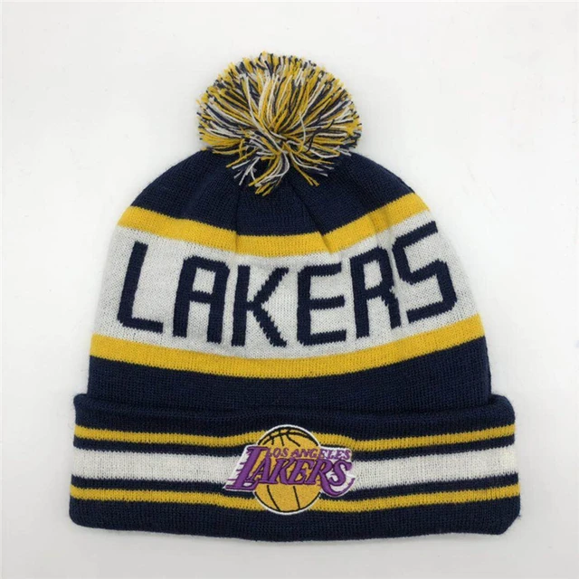 lakers wooly hat