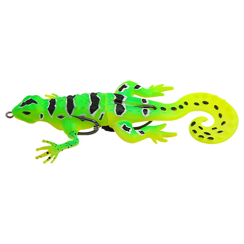 

Wholesale 135mm 20g soft bionic plastic lure gecko chameleon tail curly soft fishing lure bait gecko lizard lure