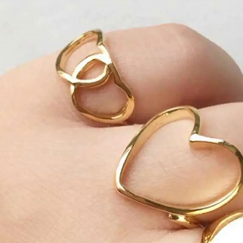 

Heart Enamel Signet Ring Colorful Heart Ring Love Ring Women Gift Bestfriend Gift Waterproof Stainless Steel Jewelry, Silver, gold, rose gold, black etc.