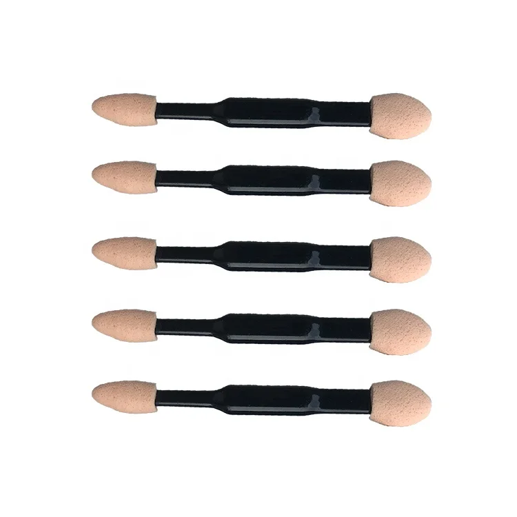 
Factory Direct Selling Disposable Dual-end Sponge Eyeshadow Applicator with Foam Tip 
